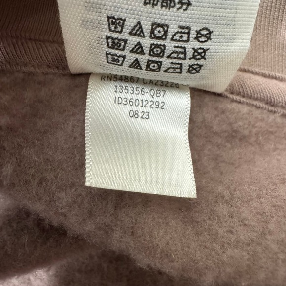 PINK Victoria's‎ Secret Cropped V Neck Sweatshirt Brown XXL - Picture 3 of 8